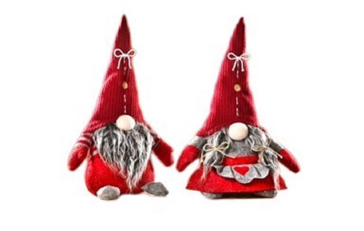 Deko-Wichtel, 2er Set, 33cm hoch, Dekofigur Zwerg, Weihnachten ET-BXB5621 Deko-Wichtel, 2er Set, 33cm hoch, Dekofigur Zwerg, Weihnachten ET-BXB5621