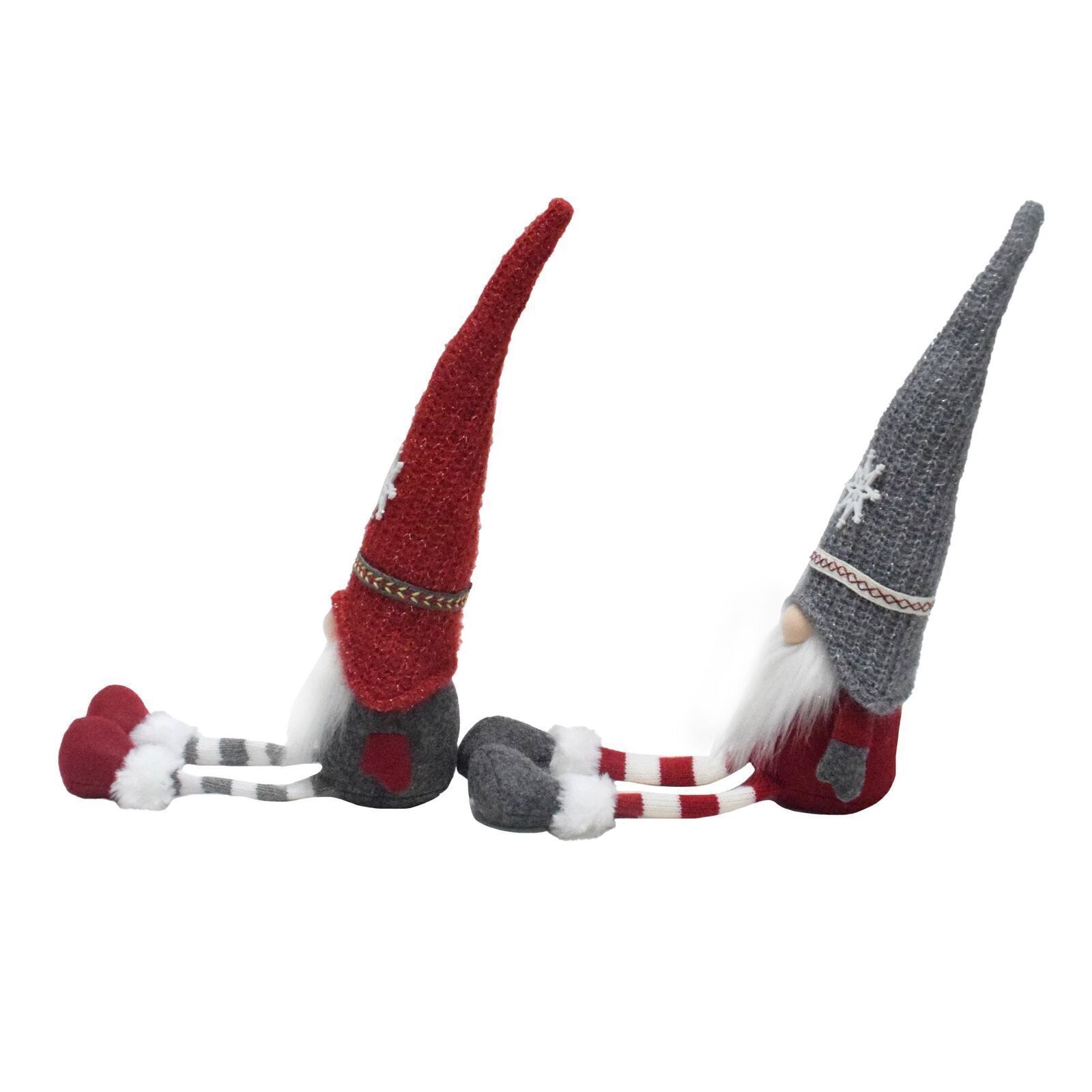 Wichtel 2er Set, Weihnachtswichtel als Kantenhocker, Gnome mit Strickmütze HL022 Wichtel 2er Set, Weihnachtswichtel als Kantenhocker, Gnome mit Strickmütze HL022