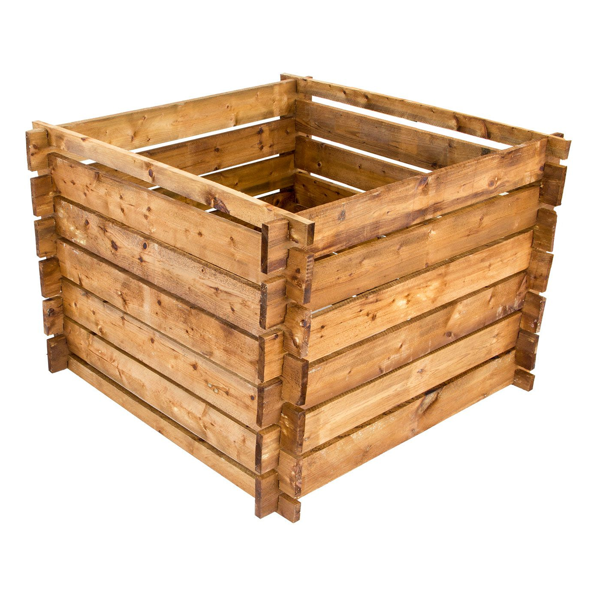 Komposter 100 x 100 x 65 cm, braun, Holzkomposter Stecksystem NA120_B Komposter 100 x 100 x 65 cm, braun, Holzkomposter Stecksystem NA120_B