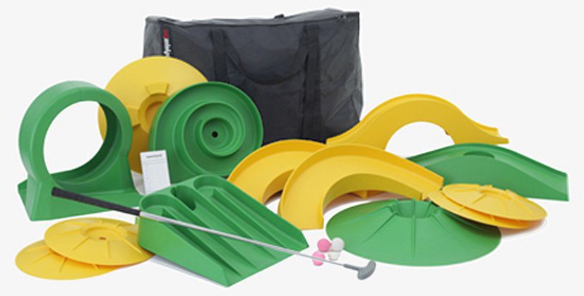 Minigolf-Set basic mit 1 Schläger und 13 Hindernissen DF-002 Minigolf-Set basic mit 1 Schläger und 13 Hindernissen DF-002
