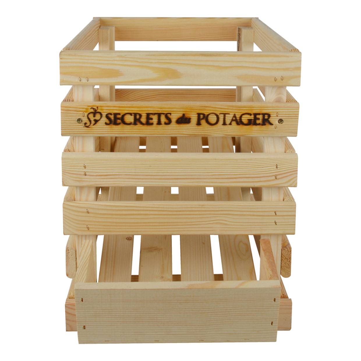 Zwiebelkiste aus Holz, Gemüsekiste stapelbar ES-C2081 Zwiebelkiste aus Holz, Gemüsekiste stapelbar ES-C2081