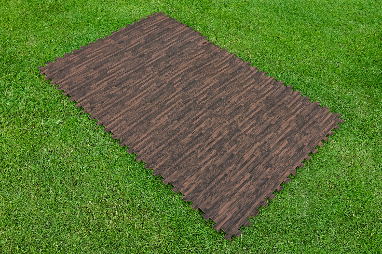 Pool-Bodenschutzfliesen Set 9 Stück á 50 x 50 cm, Palisander (Holz-Optik) 58712_24