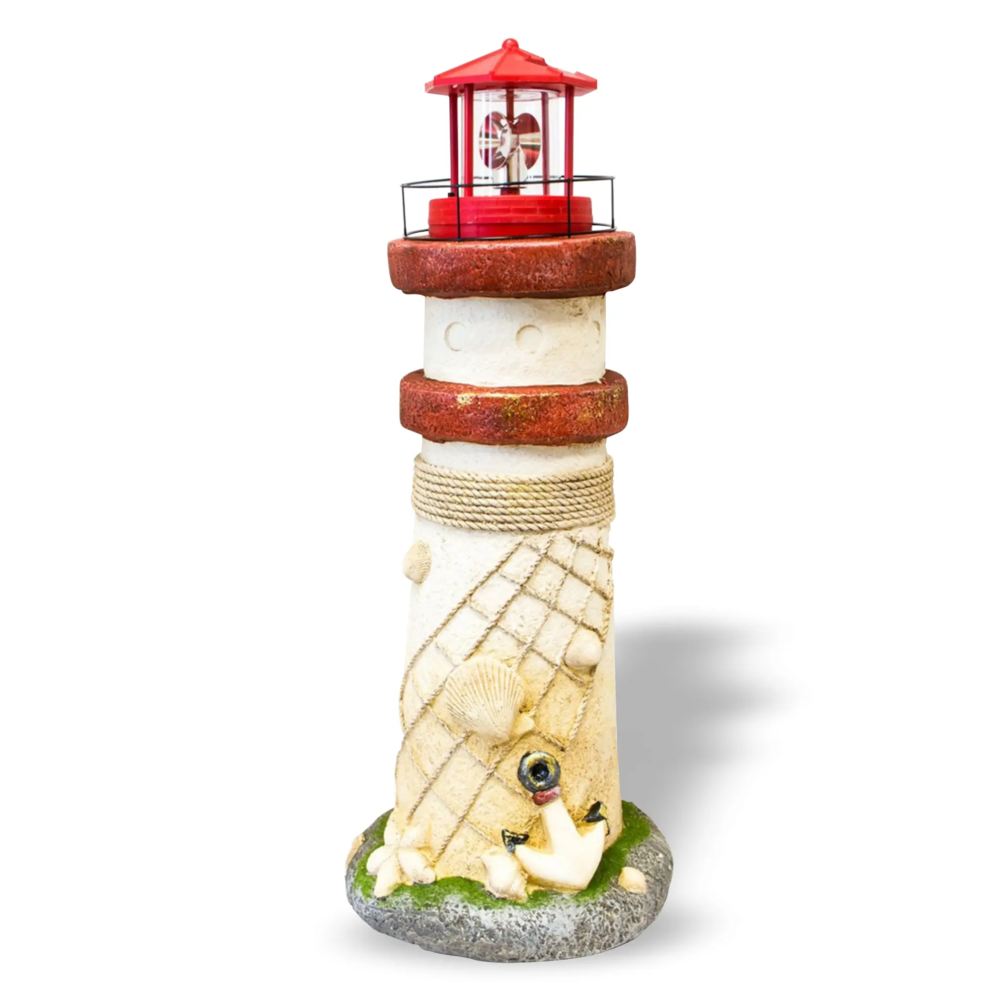 Leuchtturm MARITIM mit Solar-Rundum-Leuchte, Gartendekoration HL007_R Leuchtturm MARITIM mit Solar-Rundum-Leuchte, Gartendekoration HL007_R