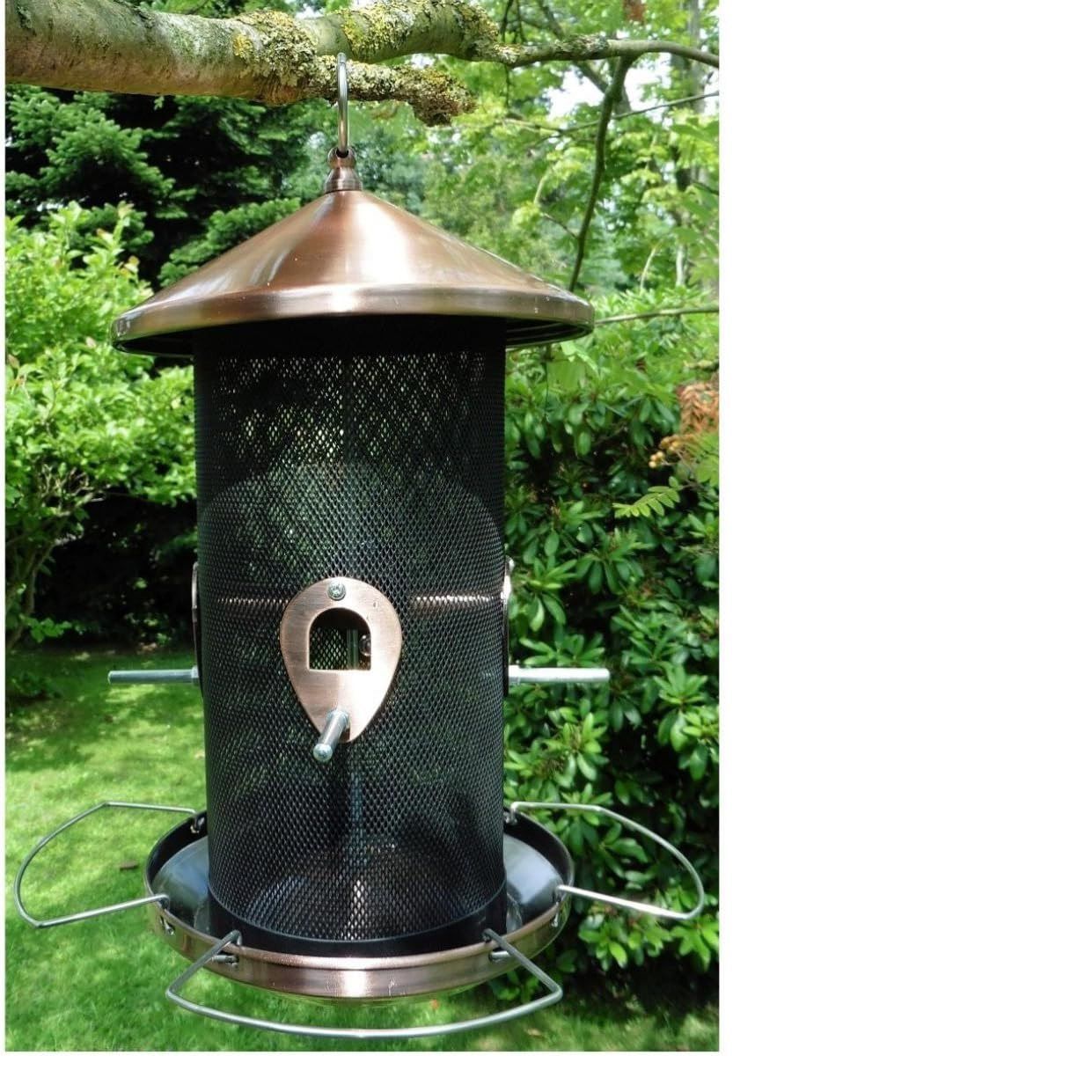 Vogelfuttersäule aus Metall, Futtersäule für Wildvögel WE-2096 Vogelfuttersäule aus Metall, Futtersäule für Wildvögel WE-2096