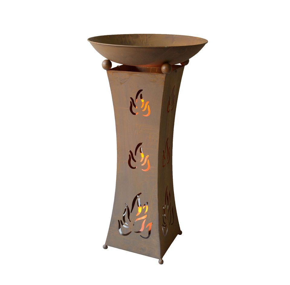 Pflanzschale mit LED-Beleuchtung, Metall, Rostoptik, Deko-Schale HI-504884 Pflanzschale mit LED-Beleuchtung, Metall, Rostoptik, Deko-Schale HI-504884