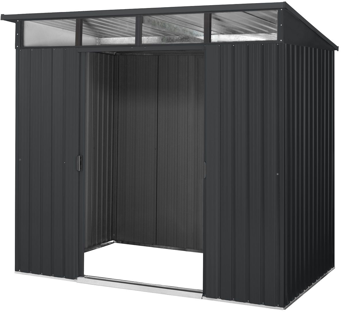 Gerätehhaus Lübeck, Metallschuppen mit Pultdach, Gartenhaus aus Metall EPH-40003739 Gerätehhaus Lübeck, Metallschuppen mit Pultdach, Gartenhaus aus Metall EPH-40003739