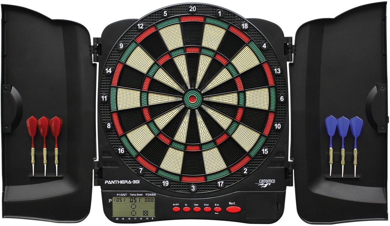 Elektronisches Dartboard Kabinett PANTHERA-301, 4-Loch Abstand CC-93051 Elektronisches Dartboard Kabinett PANTHERA-301, 4-Loch Abstand CC-93051