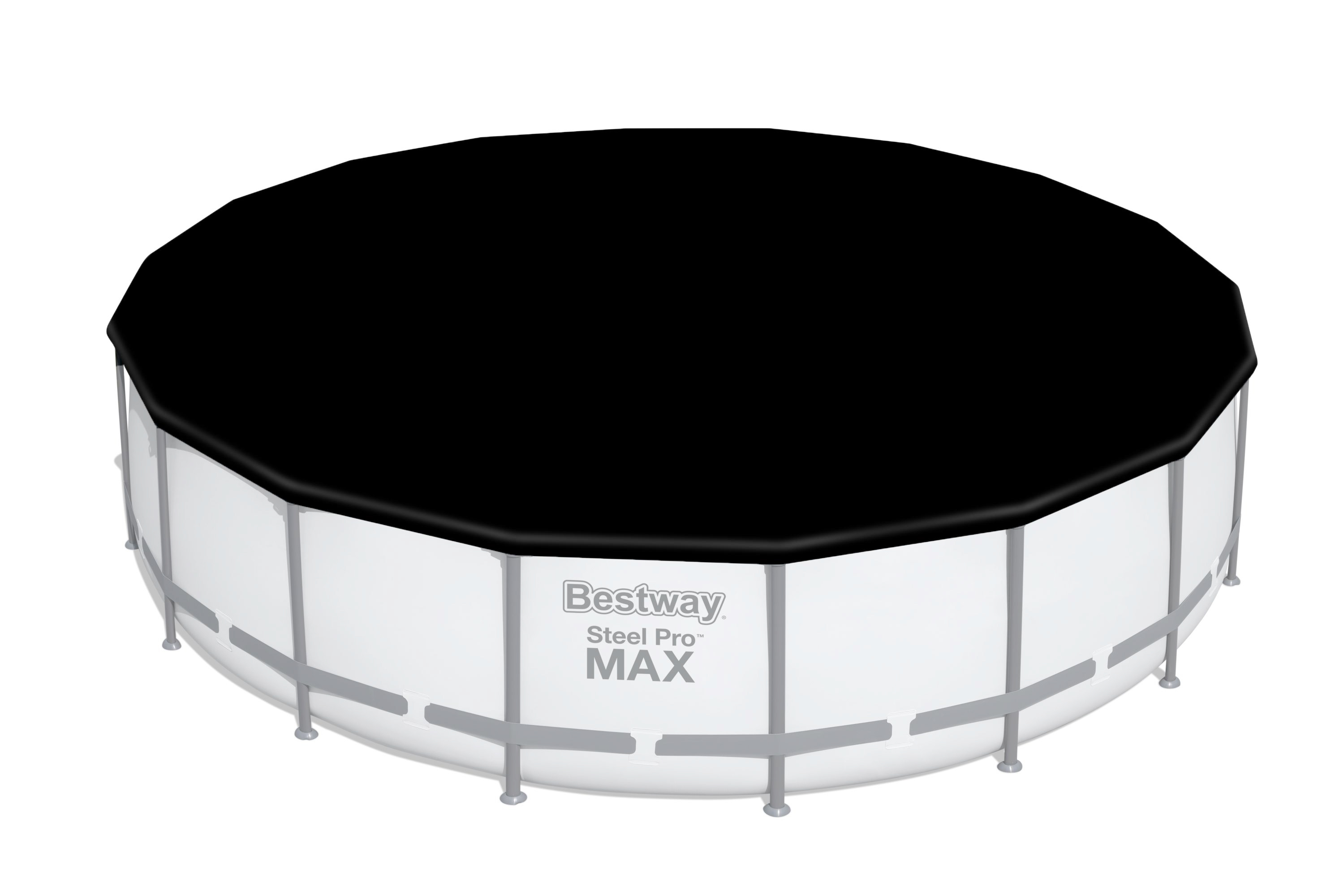 Steel Pro MAX Bestway Frame Pool Komplett-Set mit Filterpumpe Ø 549 x 122 cm, lichtgrau, rund SW:10013.2 Steel Pro MAX Bestway Frame Pool Komplett-Set mit Filterpumpe Ø 549 x 122 cm, lichtgrau, rund SW:10013.2