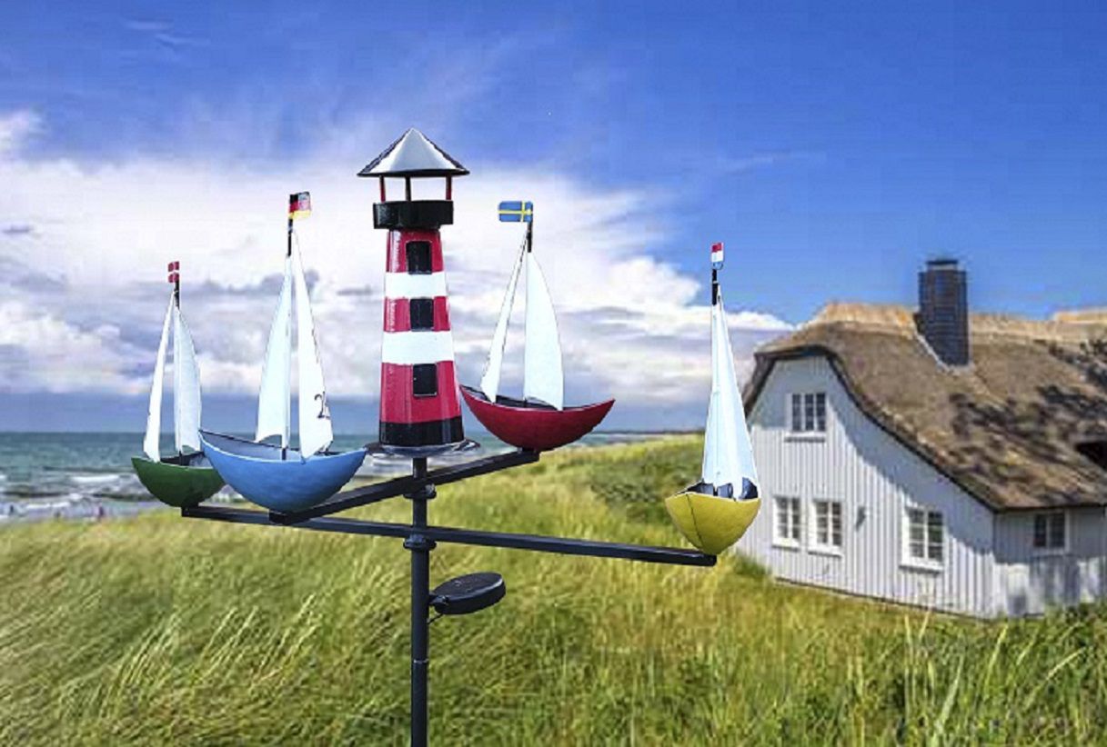 Windspiel Schiffskarussell mit Beleuchtung, Maritim WE-2280 Windspiel Schiffskarussell mit Beleuchtung, Maritim WE-2280