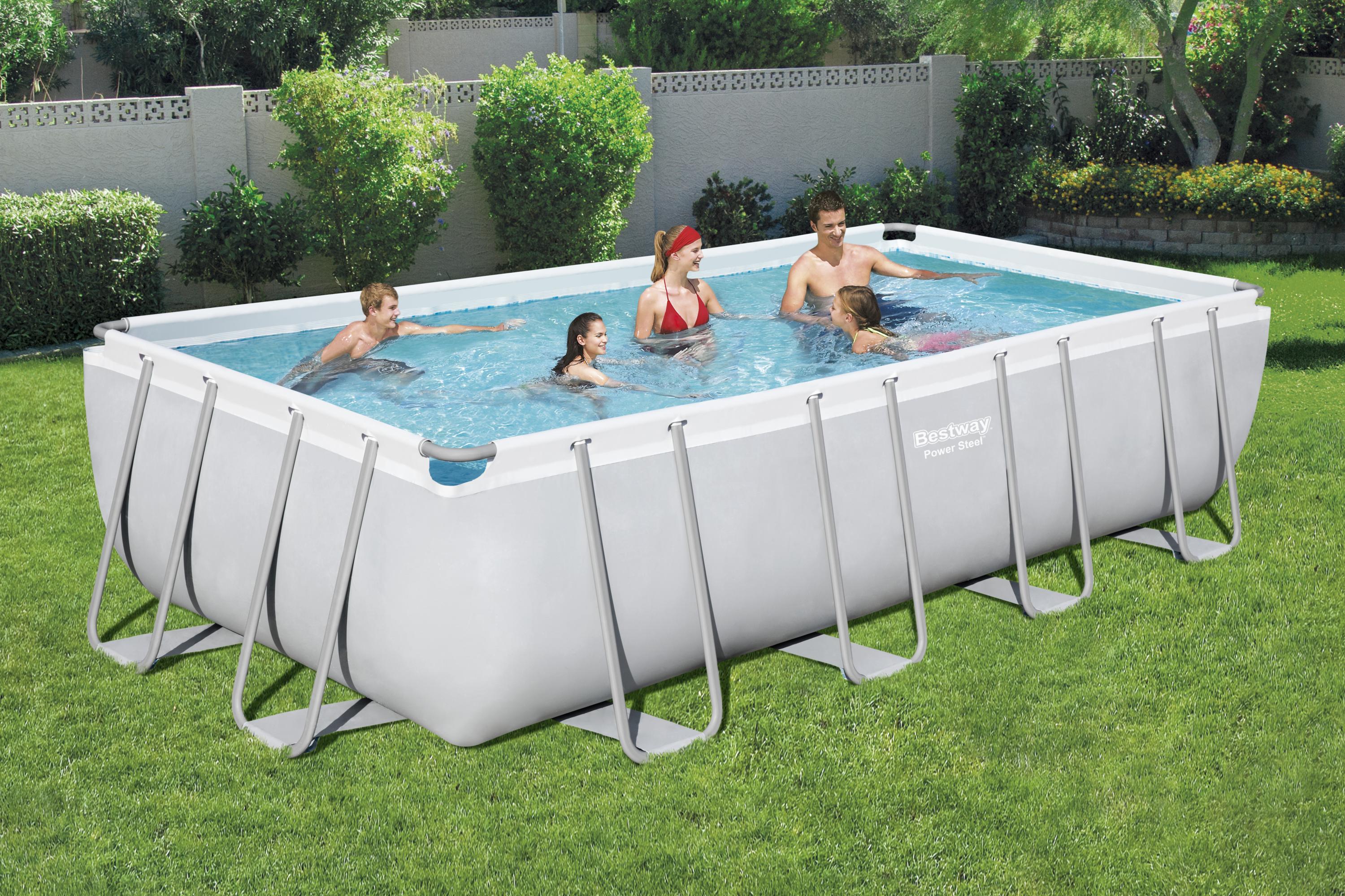 Bestway Pool Komplett-Set Power Steel mit Sandfilteranlage, 549 x 274 x 122 cm 56466_22 Bestway Pool Komplett-Set Power Steel mit Sandfilteranlage, 549 x 274 x 122 cm 56466_22