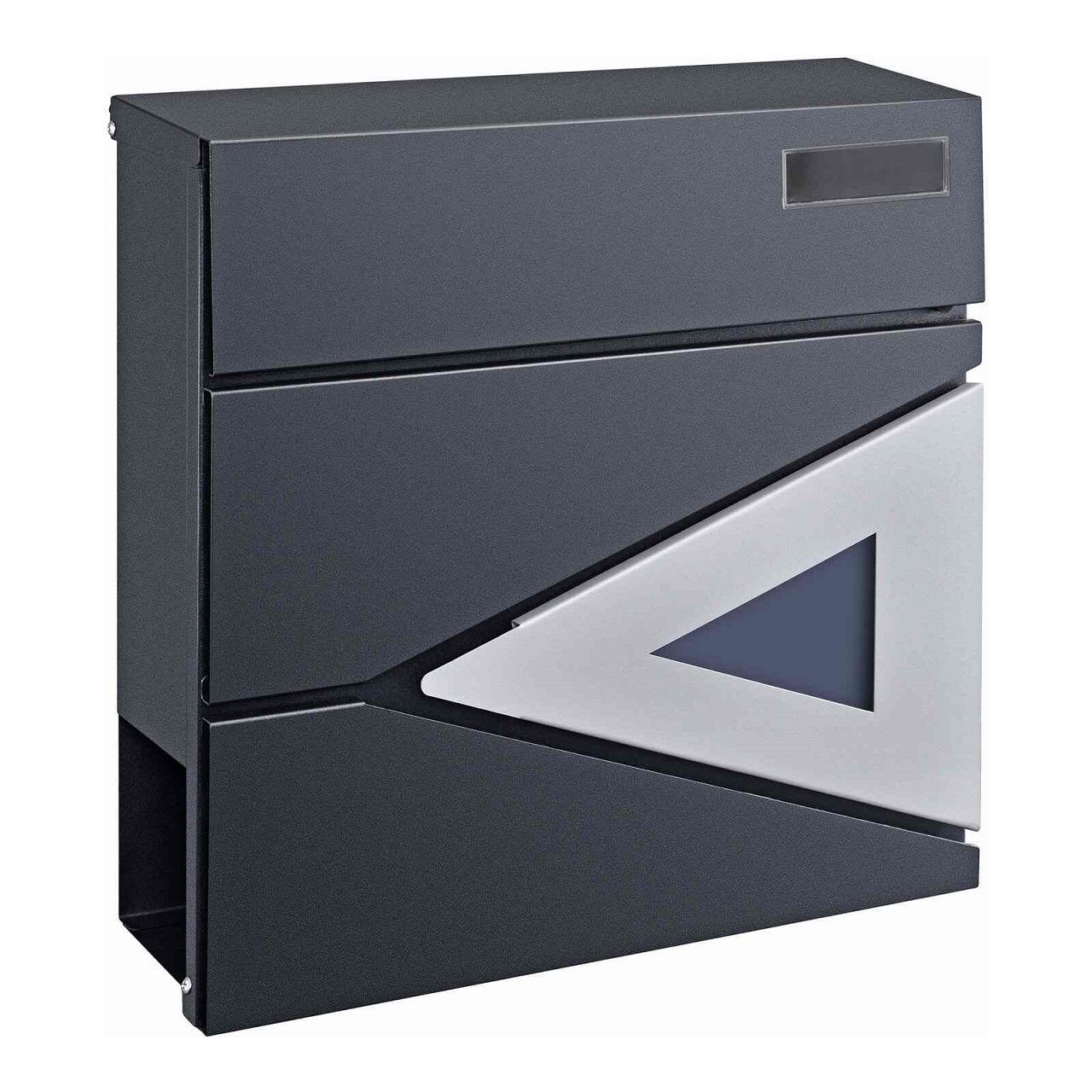 Briefkasten mit Zeitungsrolle, Modern 1, Postkasten mit Zeitungsfach WE-2642 Briefkasten mit Zeitungsrolle, Modern 1, Postkasten mit Zeitungsfach WE-2642