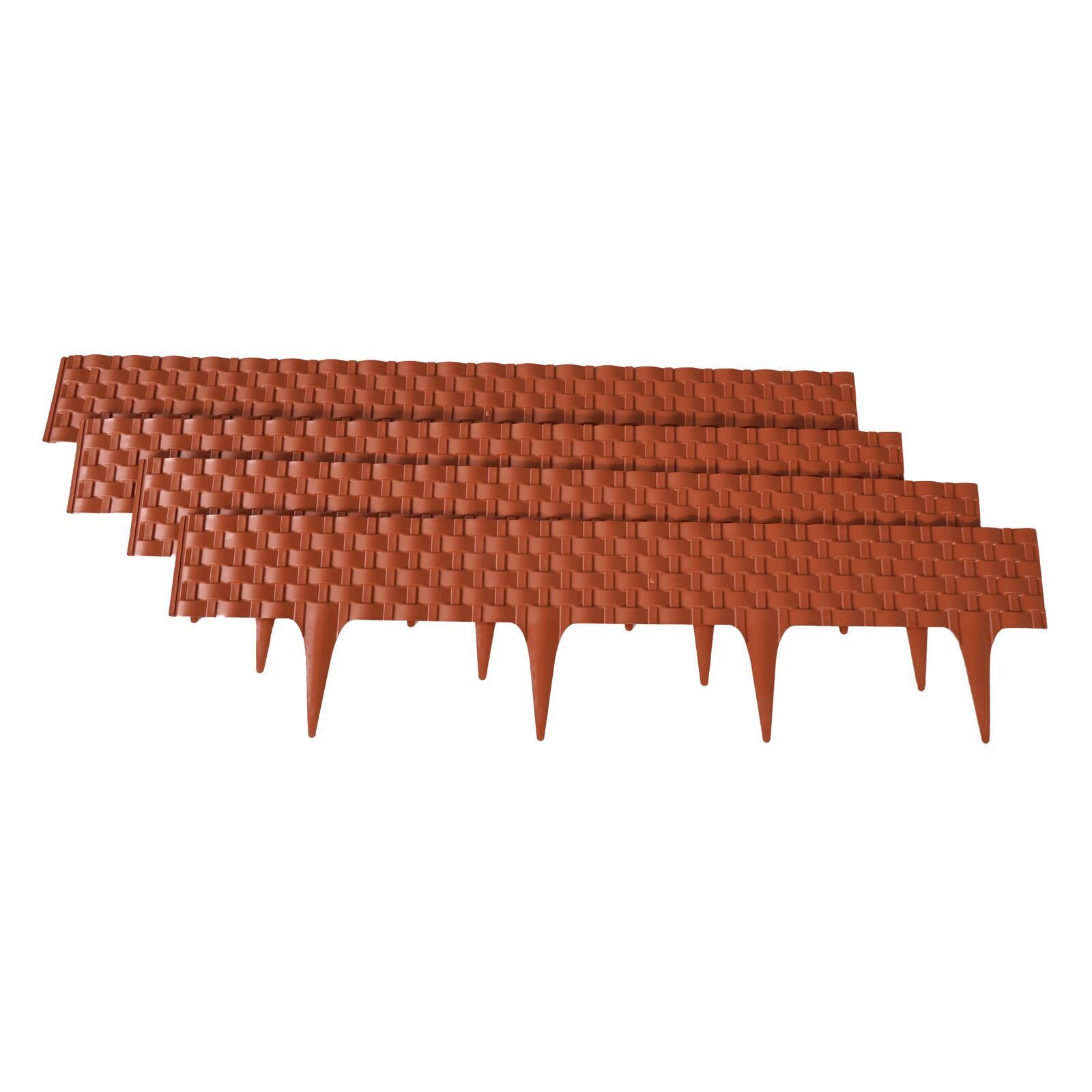 Palisade, Rattan-Optik, terracotta, biegbar, Beetabgrenzung GP-08019 Palisade, Rattan-Optik, terracotta, biegbar, Beetabgrenzung GP-08019