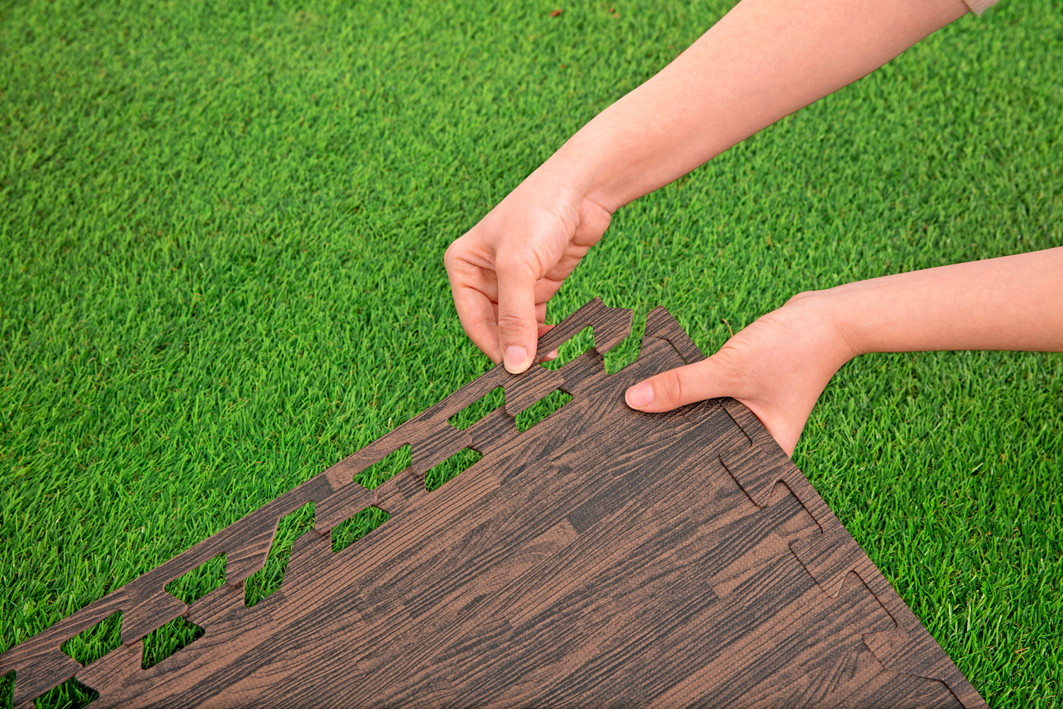 Pool-Bodenschutzfliesen Set 9 Stück á 50 x 50 cm, Palisander (Holz-Optik) 58712_24 Pool-Bodenschutzfliesen Set 9 Stück á 50 x 50 cm, Palisander (Holz-Optik) 58712_24