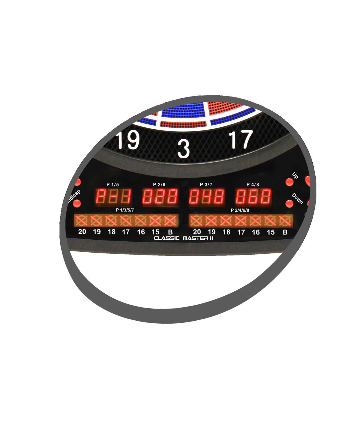 Elektronisches Dartboard CLASSIC MASTER II, 2-Loch CC-92656 Elektronisches Dartboard CLASSIC MASTER II, 2-Loch CC-92656