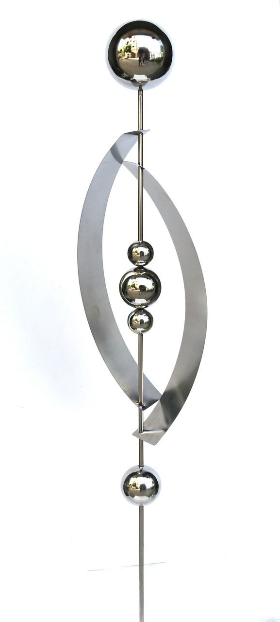 Gartenstecker mit 5 Kugeln, Edelstahl, Dekostecker HI-507191 Gartenstecker mit 5 Kugeln, Edelstahl, Dekostecker HI-507191