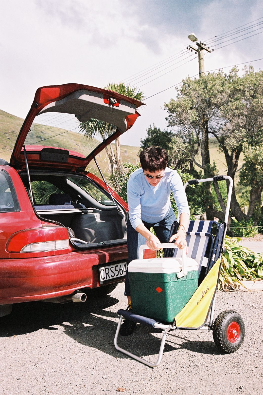 Eckla Beach Rolly in Blau/Grün mit pannensicherer Bereifung, ohne Sonnendach 77920