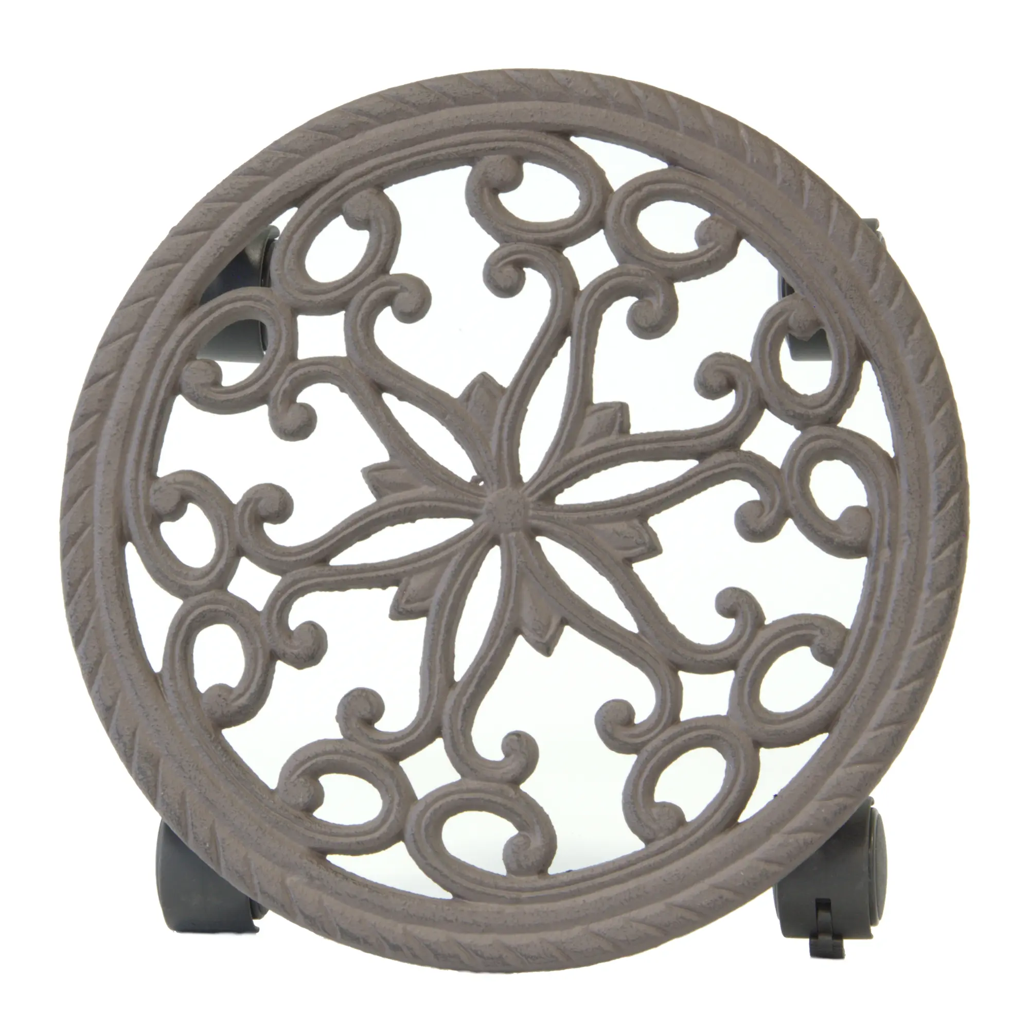 Edler Pflanzenroller aus Gusseisen, Blumenroller mit 40 kg Tragfähigkeit HL012 Edler Pflanzenroller aus Gusseisen, Blumenroller mit 40 kg Tragfähigkeit HL012