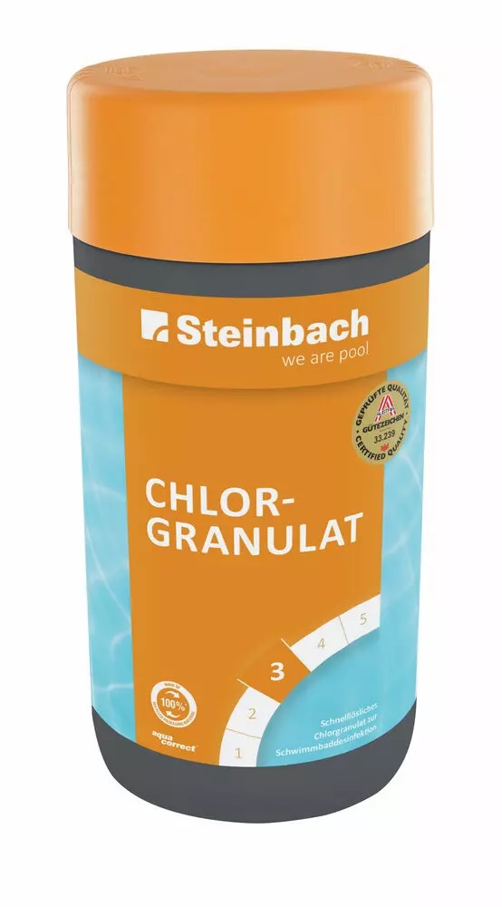 Chlorgranulat Pool, 1Kg, Chlor zur Wasserpflege IN-0751201TD08 Chlorgranulat Pool, 1Kg, Chlor zur Wasserpflege IN-0751201TD08