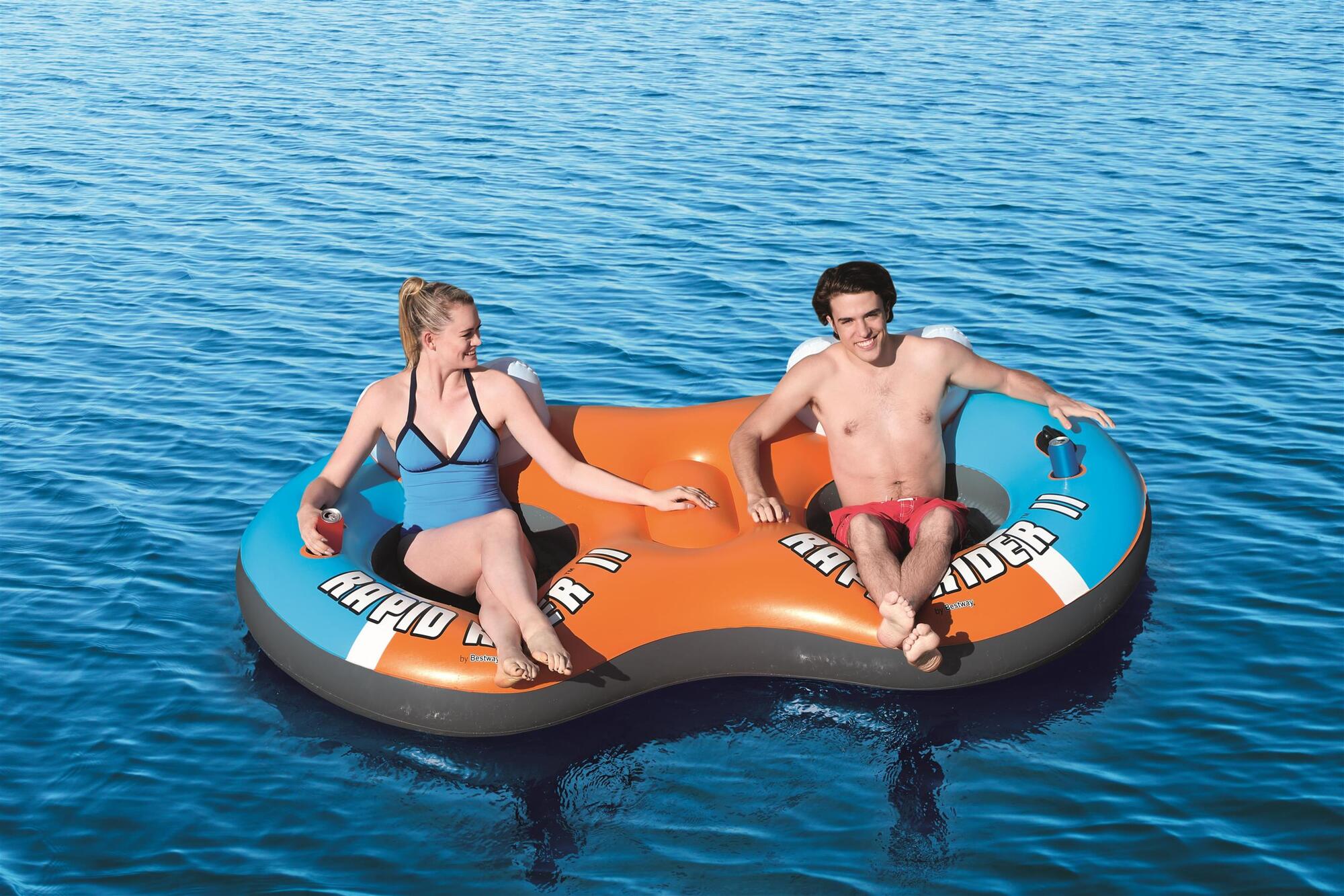 CoolerZ 2-Personen Schwimmring mit Rückenlehne X2 251 x 132 cm 43113_22 CoolerZ 2-Personen Schwimmring mit Rückenlehne X2 251 x 132 cm 43113_22