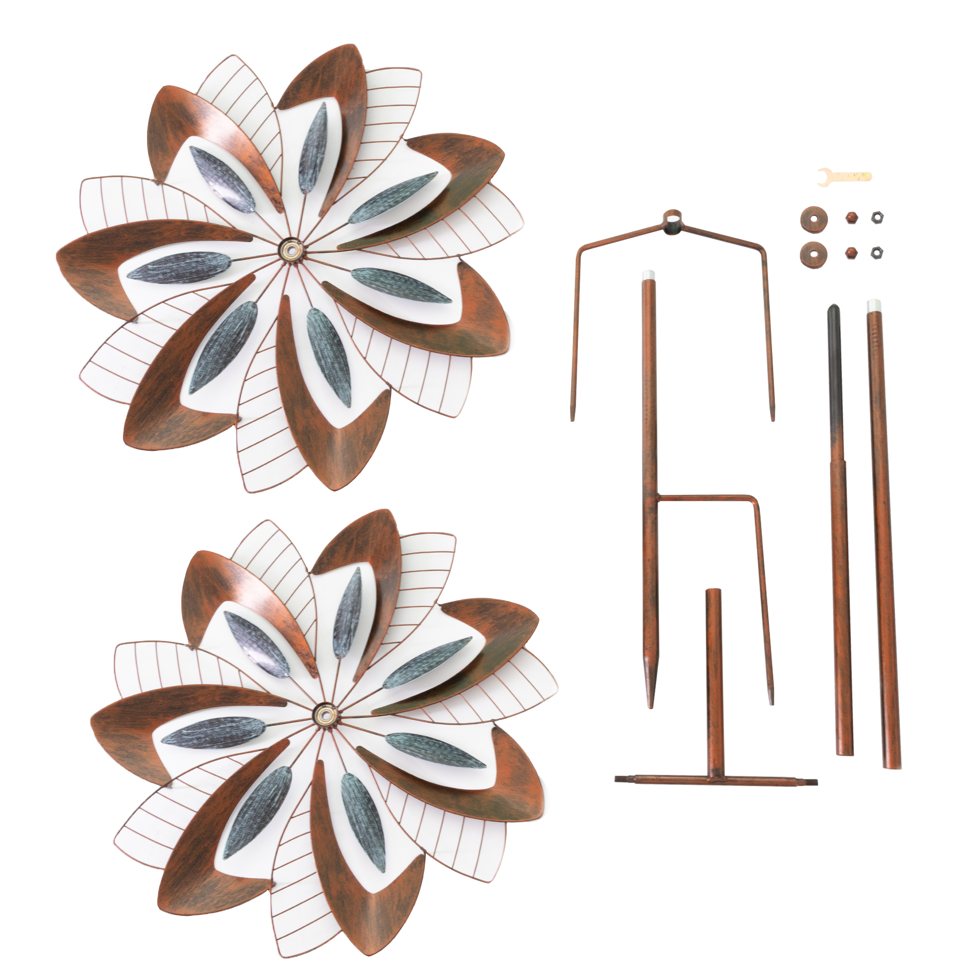 Windrad “Dandelion” mit 2 gegenläufigen Propellern, Gartendeko, 213 cm hoch NA185 Windrad “Dandelion” mit 2 gegenläufigen Propellern, Gartendeko, 213 cm hoch NA185