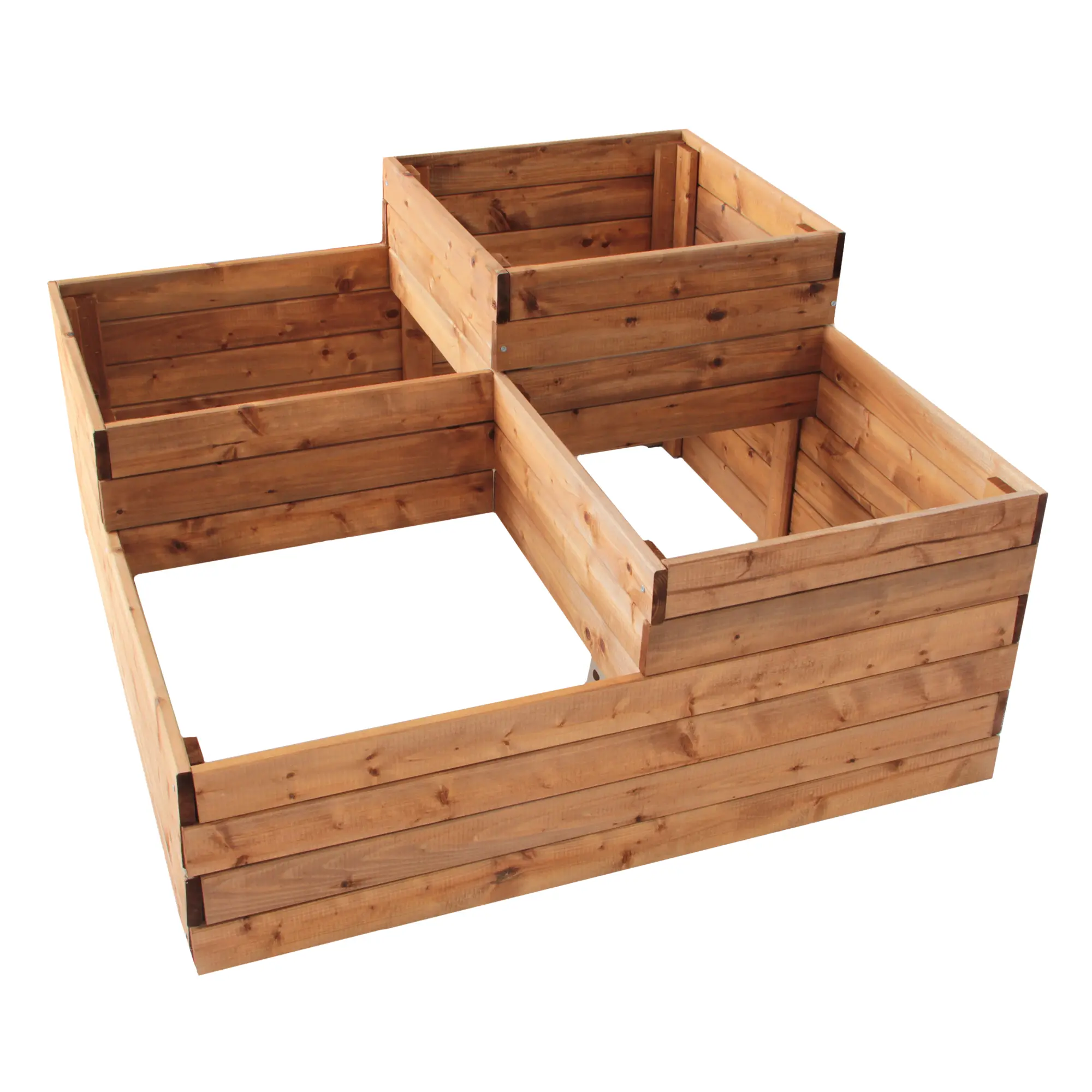 Pflanzkasten mit 4 Pflanzzonen, Blumentreppe mit 3 Stufen, Hochbeet 90 x 90 cm (L x B) NA043_B Pflanzkasten mit 4 Pflanzzonen, Blumentreppe mit 3 Stufen, Hochbeet 90 x 90 cm (L x B) NA043_B