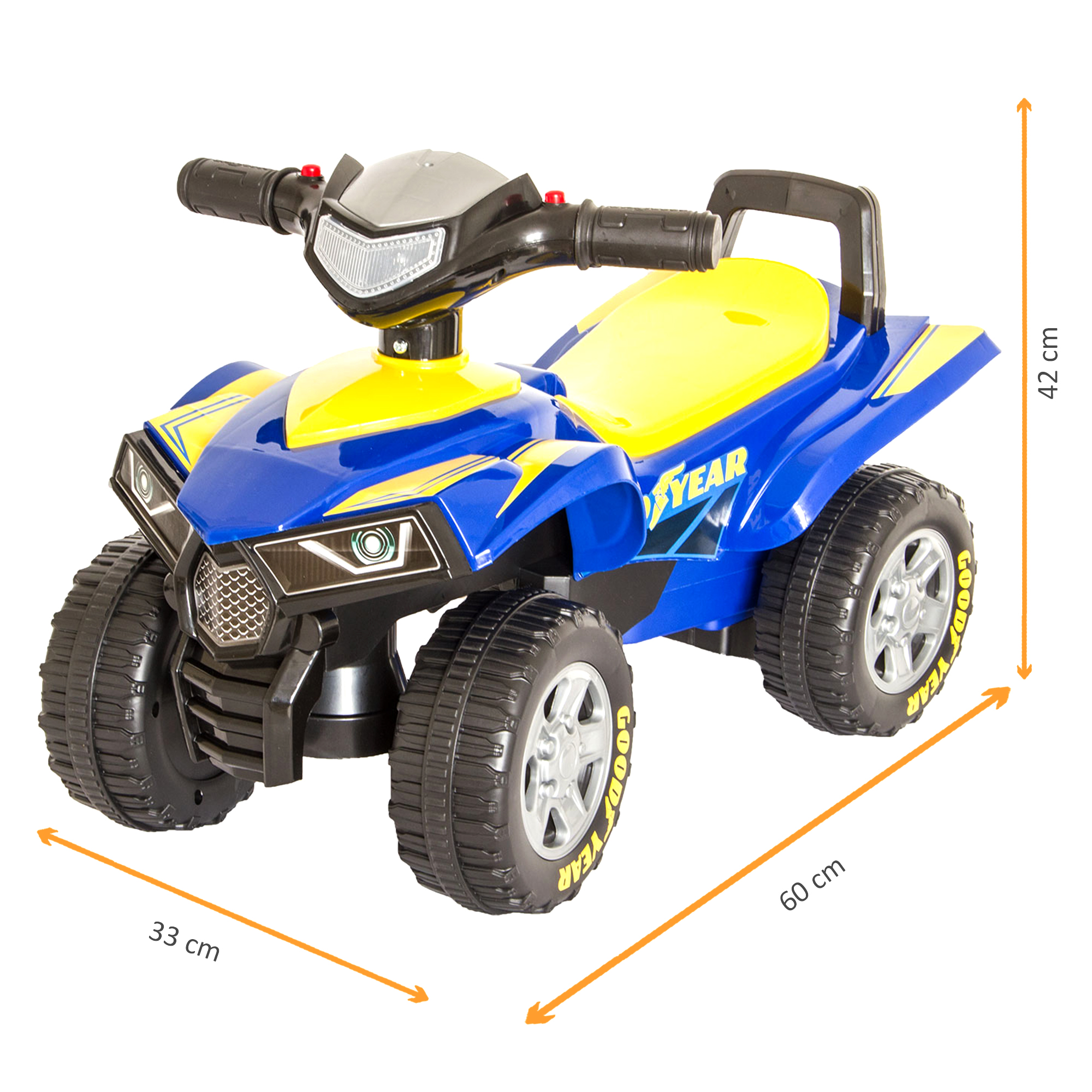 GOOD YEAR Rutscherauto in blau, Kinder-Quad, Rutschauto PT003_B GOOD YEAR Rutscherauto in blau, Kinder-Quad, Rutschauto PT003_B