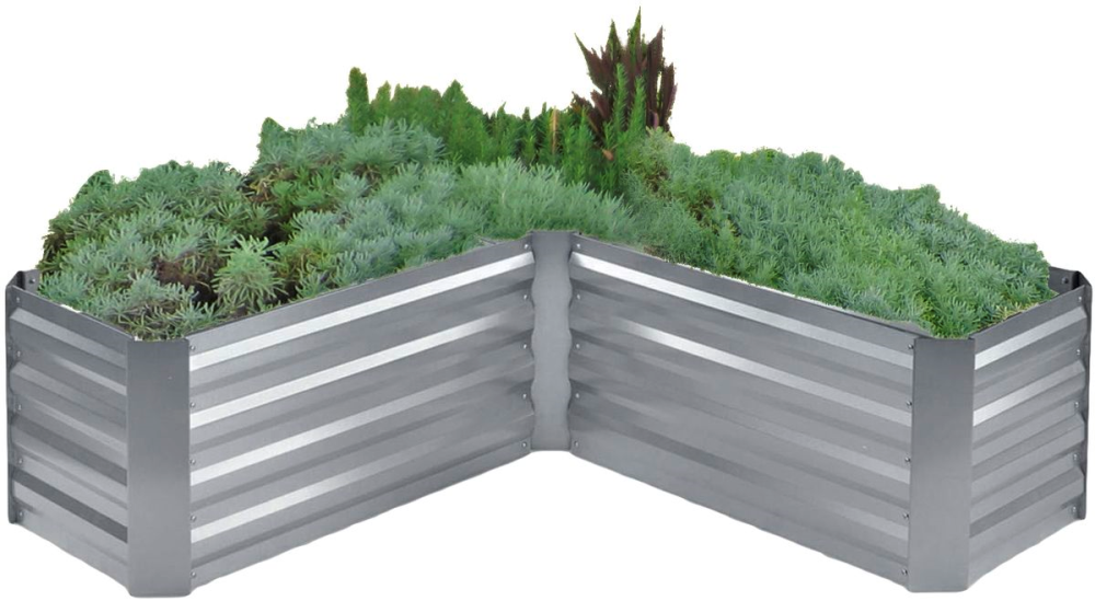 Eck-Beetumrandung, Pflanzkasten, Kräuter Hochbeet, Pflanzen, Gemüse Beet HI-507428 Eck-Beetumrandung, Pflanzkasten, Kräuter Hochbeet, Pflanzen, Gemüse Beet HI-507428