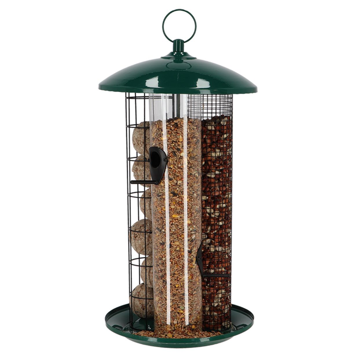 Vogelfuttersäule XXL aus Metall, 44 cm hoch. für Wildvögel ES-FB597 Vogelfuttersäule XXL aus Metall, 44 cm hoch. für Wildvögel ES-FB597