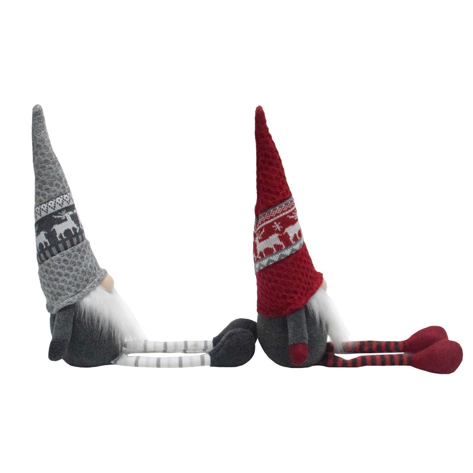 Wichtel 2er Set, Weihnachtswichtel als Kantenhocker, Gnome mit Strickmützen HL023 Wichtel 2er Set, Weihnachtswichtel als Kantenhocker, Gnome mit Strickmützen HL023