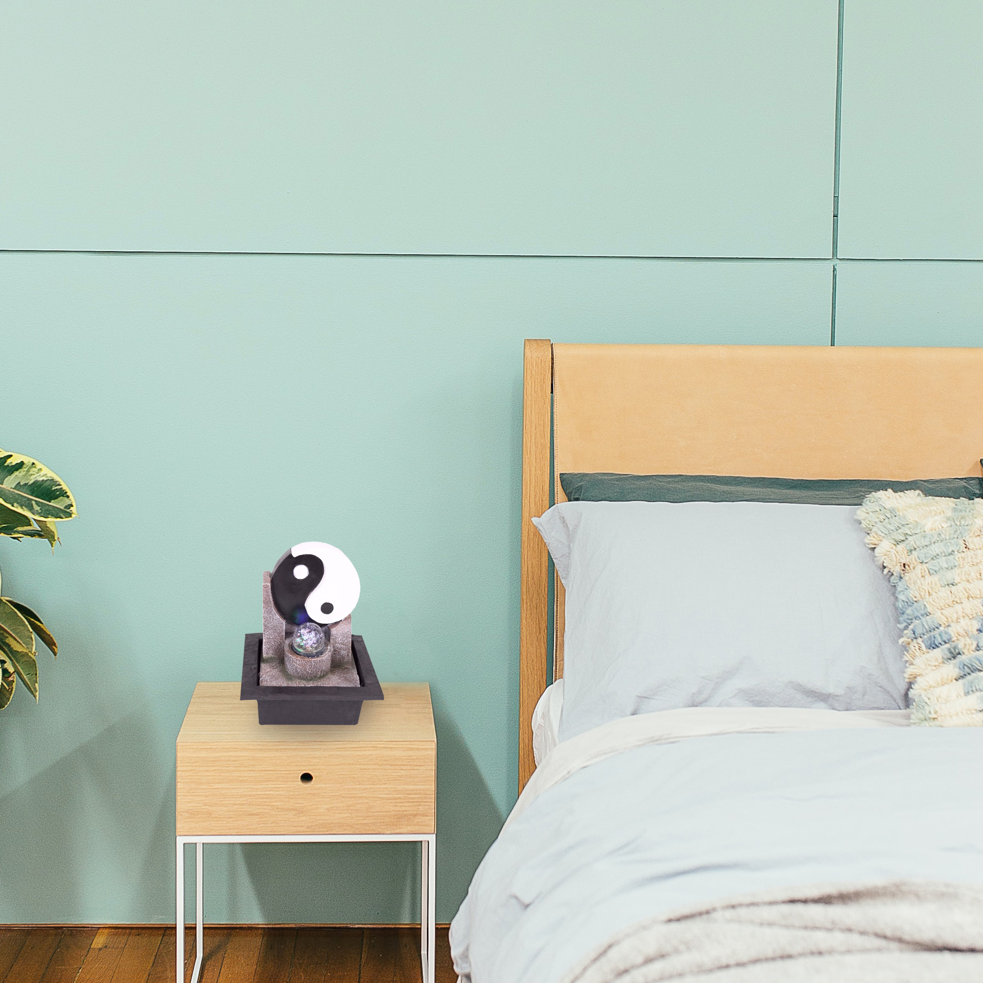 Zimmerbrunnen mit LED-Beleuchtung, Dekobrunnen “Yin Yang” für die Wohnung NA196 Zimmerbrunnen mit LED-Beleuchtung, Dekobrunnen “Yin Yang” für die Wohnung NA196