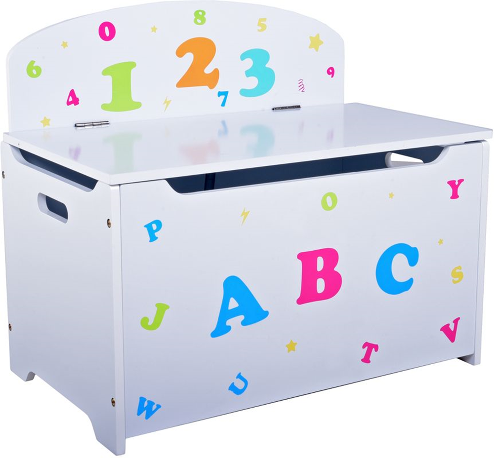 Kinder-Truhenbank ABC Design, Spielzeugkiste, Kindersitzbank, Aufbewahrungstruhe HI-314727 Kinder-Truhenbank ABC Design, Spielzeugkiste, Kindersitzbank, Aufbewahrungstruhe HI-314727