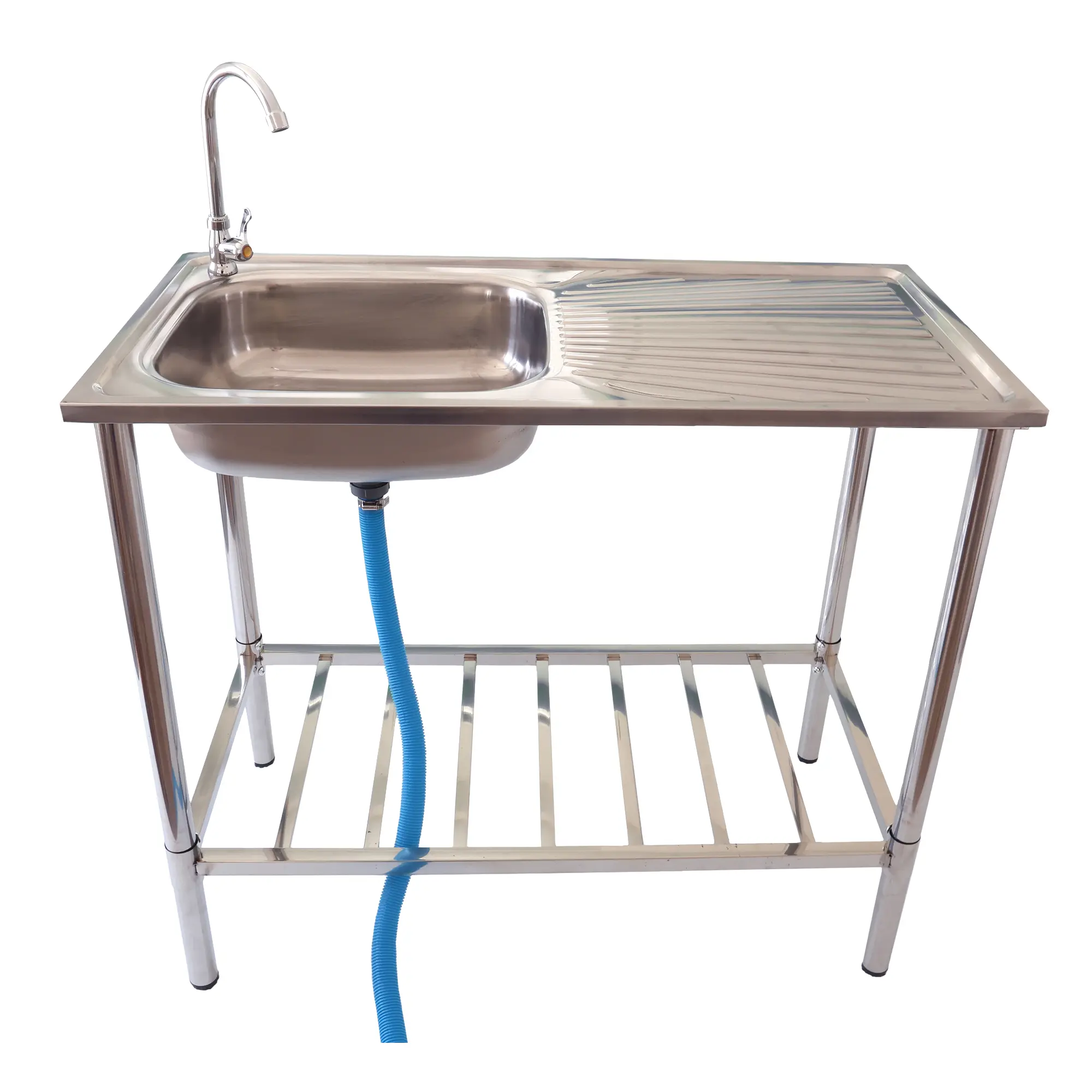 Outdoor Spüle mit Edelstahl Spültisch, auch als Pflanztisch verwendbar WE-2304 Outdoor Spüle mit Edelstahl Spültisch, auch als Pflanztisch verwendbar WE-2304