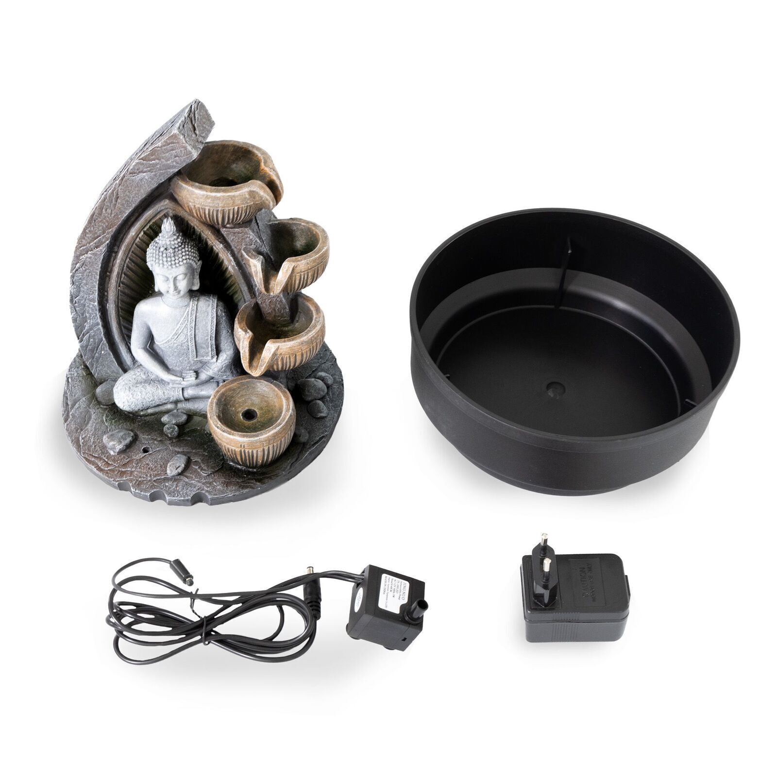 Zimmerbrunnen mit LED-Beleuchtung, Dekobrunnen “Buddha Dhyana” für die Wohnung NA191 Zimmerbrunnen mit LED-Beleuchtung, Dekobrunnen “Buddha Dhyana” für die Wohnung NA191